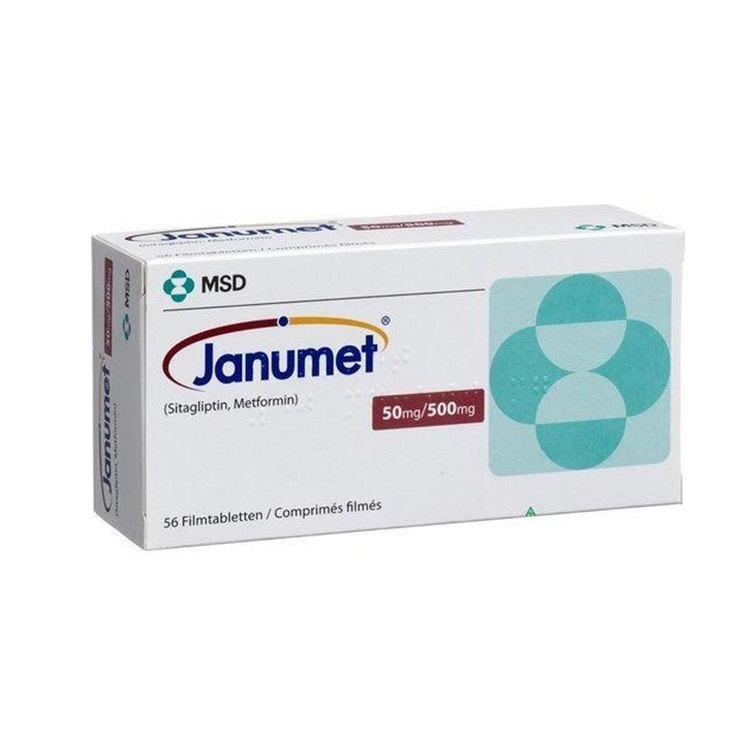 Janumet 50 mg 500 mg 56t