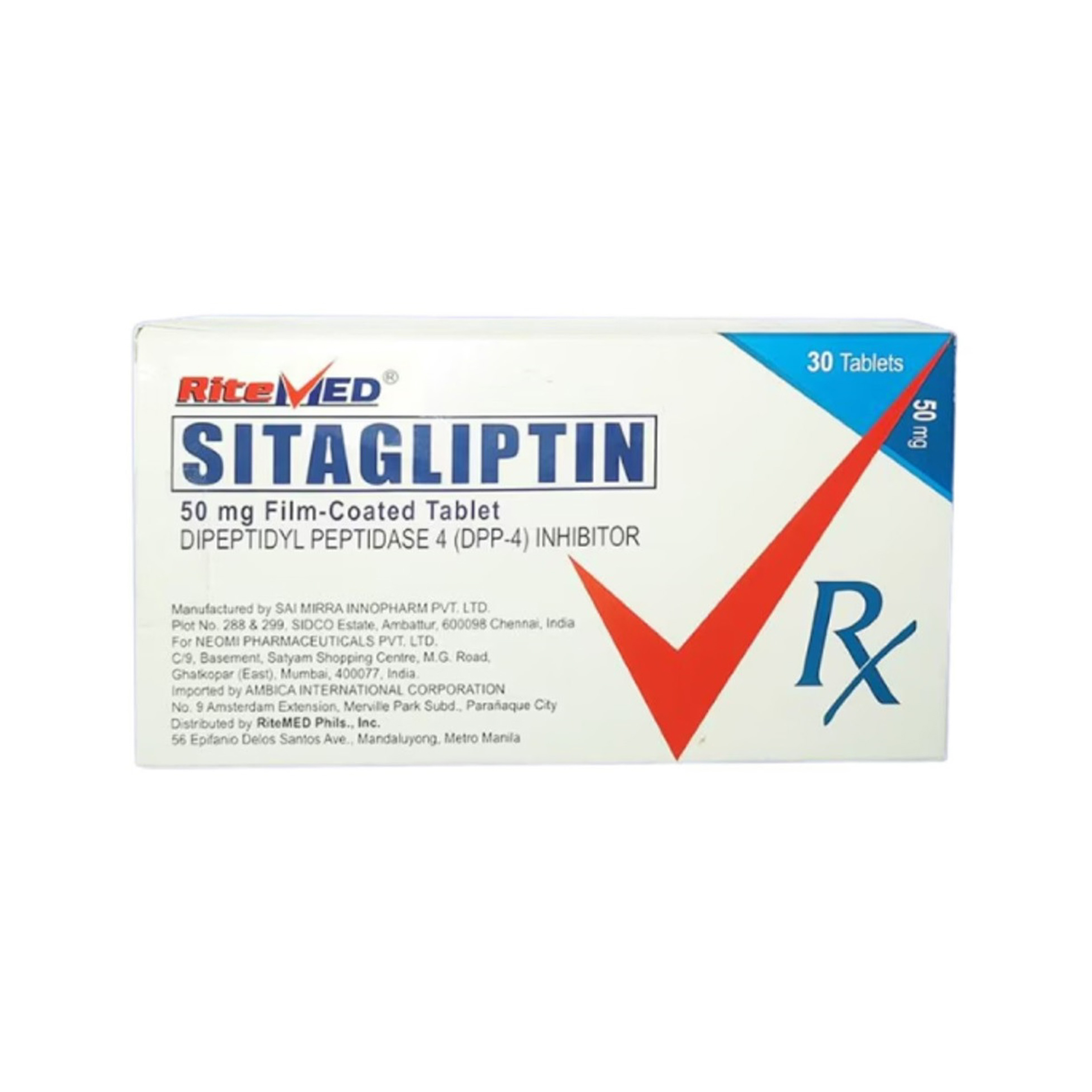 Sitagliptin 50 mg 30t 1