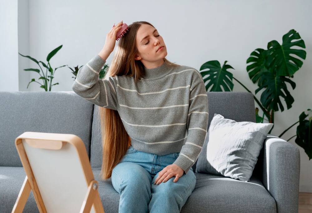 blood circulation in scalp hair loss